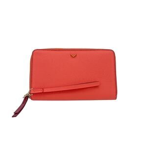 STELLA & DOT Tiburon Tech Wristlet Wallet (Deep Coral)